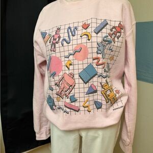 Pink Graphic Women's Sweater